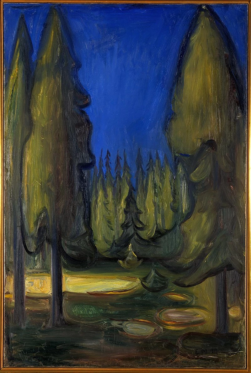 Foresta di abete rosso scuro - Munch Museum, 1899